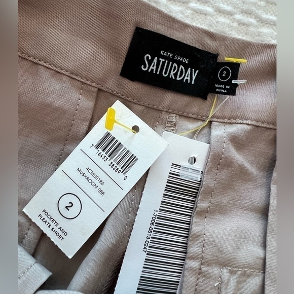 Kate Spade Saturday Mushroom Cuffed Short Size 2 NWT - Picture 12 of 16